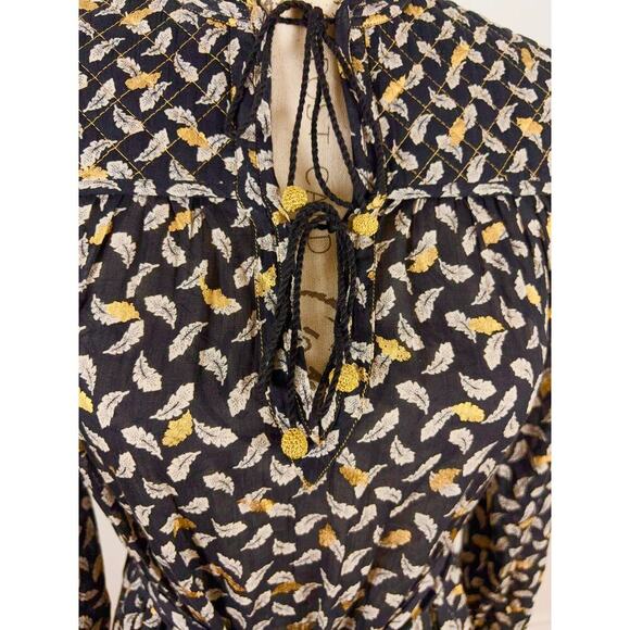 B45 Doen Ivana Midi Dress XS Prairie Boho Cottagecore Romantic Feminine Chic - Picture 8 of 12